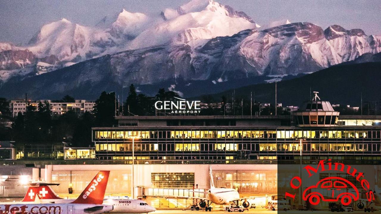 Location Chambres Le Panorama - Aeroport Geneve - Pays De Gex Chevry  Exteriör bild
